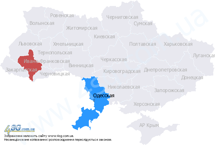 Карта ивано франковской области с городами и селами